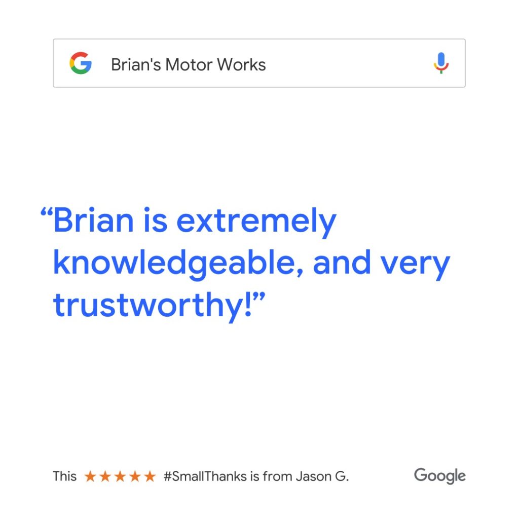 Brian is extremely knowledgeable, and very trustworthy!